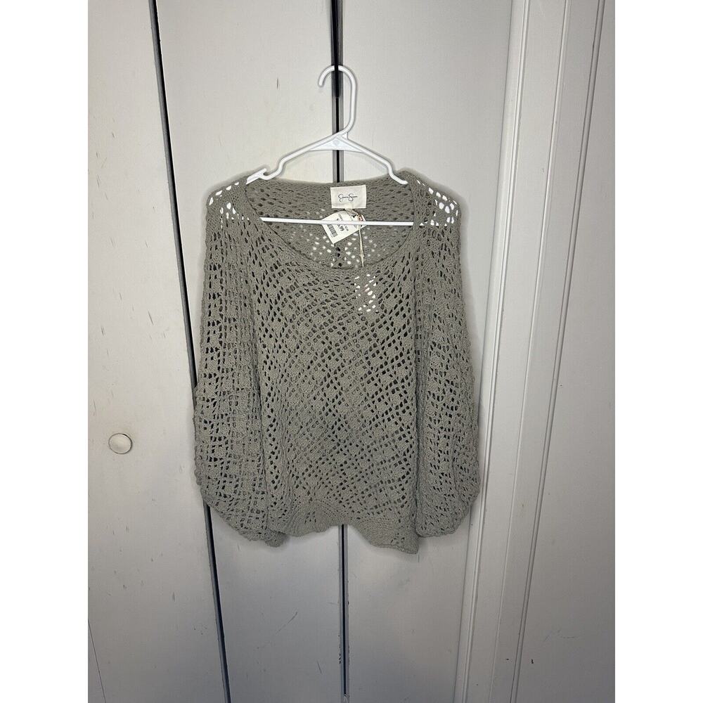 Jessica Simpson women's crochet sweater shawl size Large New with Tags
